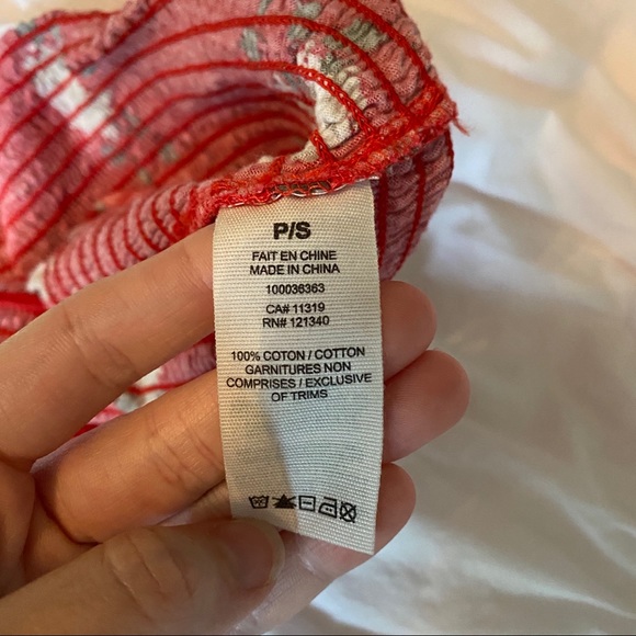 🍄GARAGE red floral tube top - Picture 8 of 8